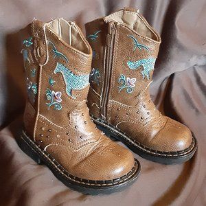 Girls Roper Cowboy Boots Toddler Size 6